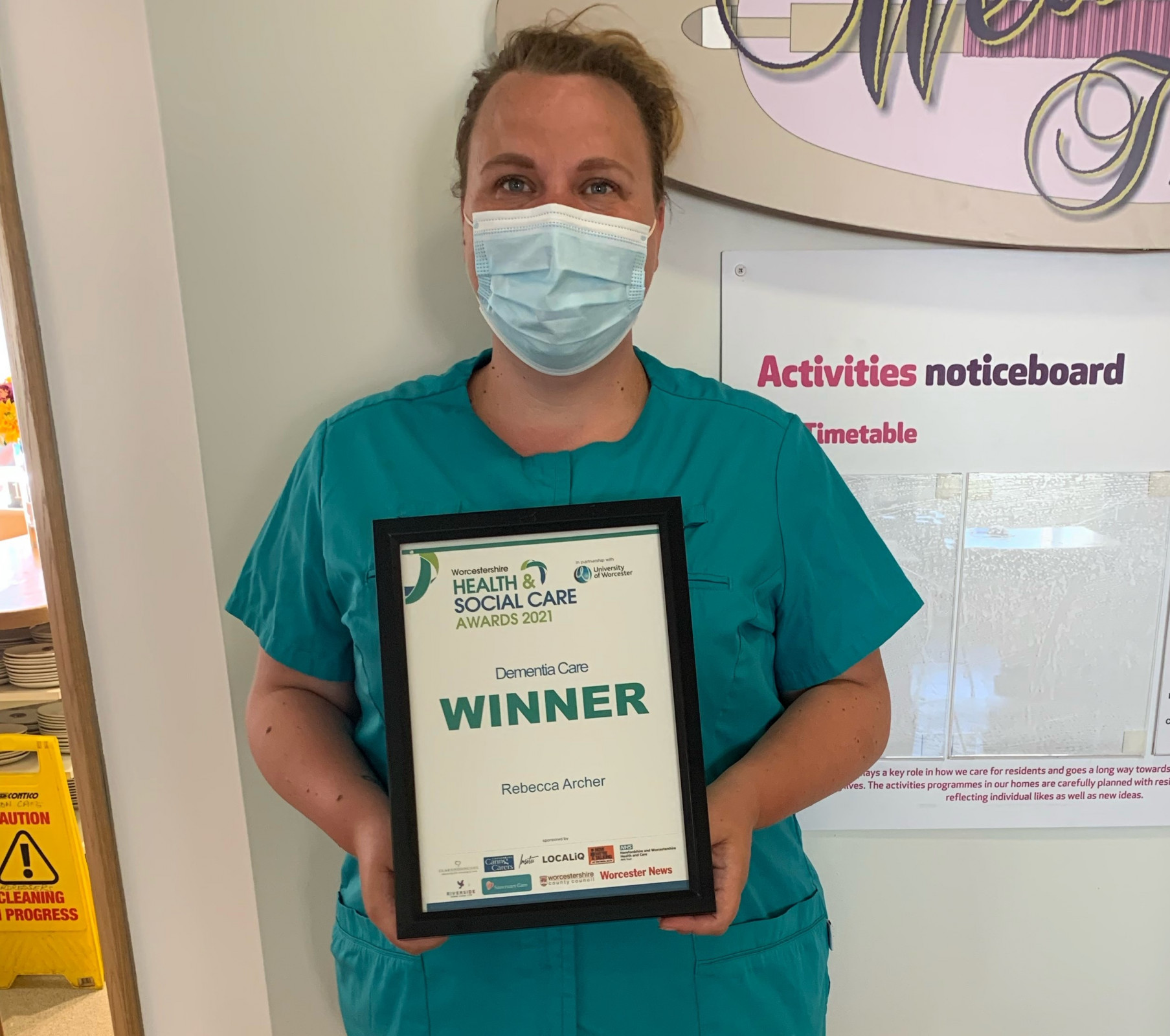 Kidderminster care home team member scoops prestigious award